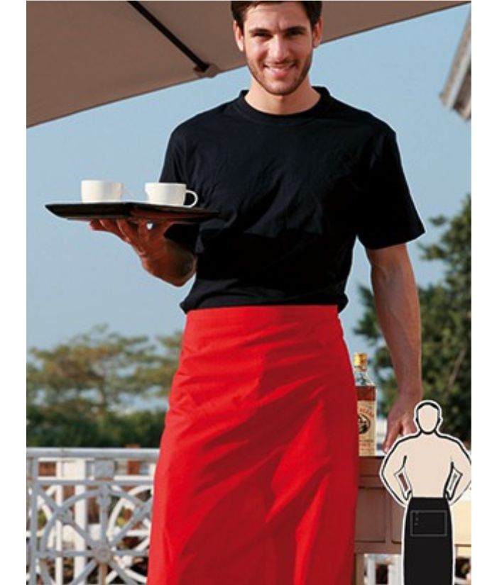 3/4 Waist, Easy Care Apron - No Pocket - Ticketwear NZ