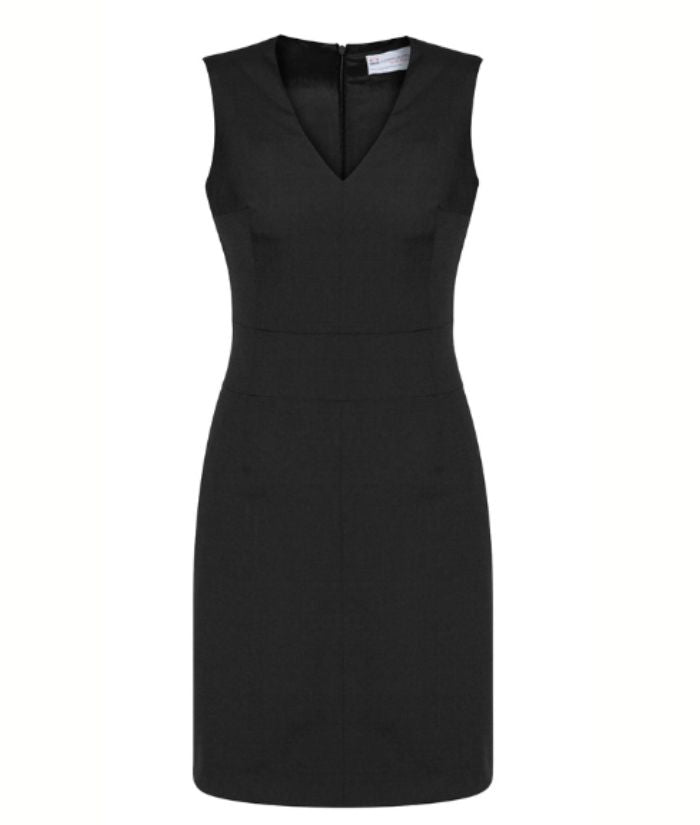 Women's Comfort Wool Stretch Sleeveless V-Neck Dress