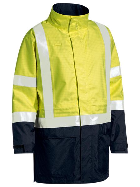 3M Taped Two Tone Hi Vis Anti Static Wet Weather Jacket - Ticketwear NZ