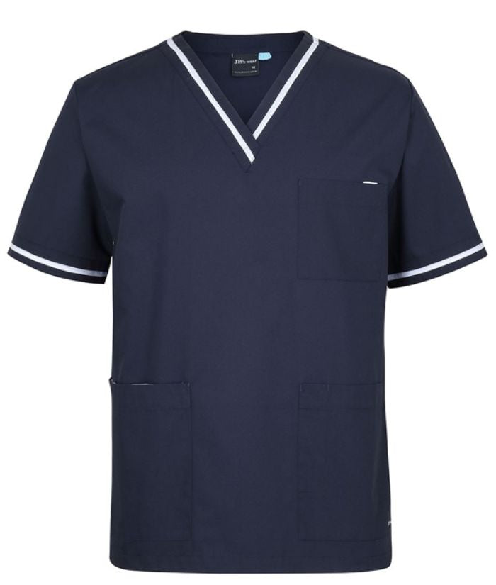 Unisex Contrast Scrub Top