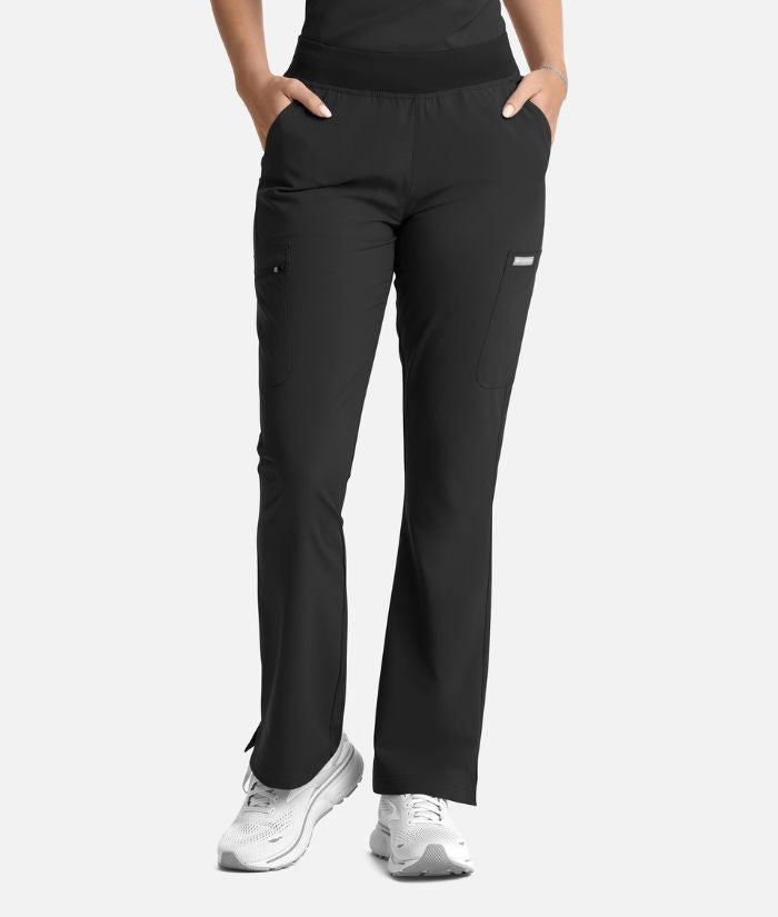 Women's Full Elastic Band Flare Leg Pant