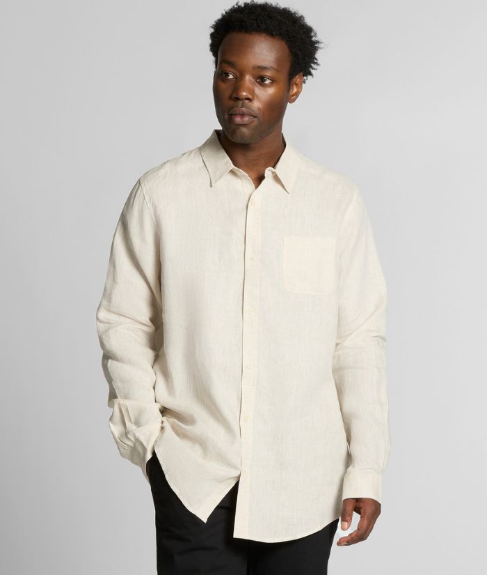 Linen Men's Long Sleeve Shirt