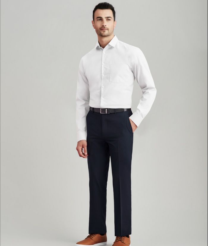 Mens Comfort Wool Stretch Slimline Pant