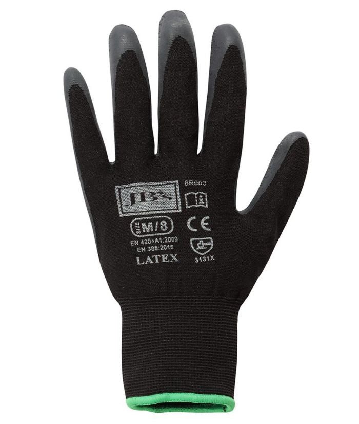 JB&#39;S Black Latex Glove (12 Pack)