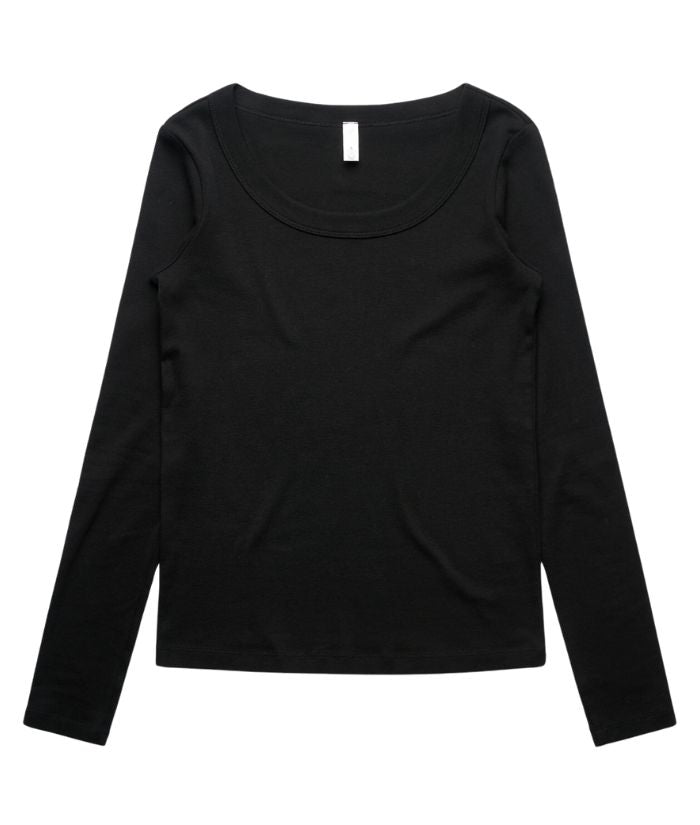 Wo's Organic Rib L/S Tee