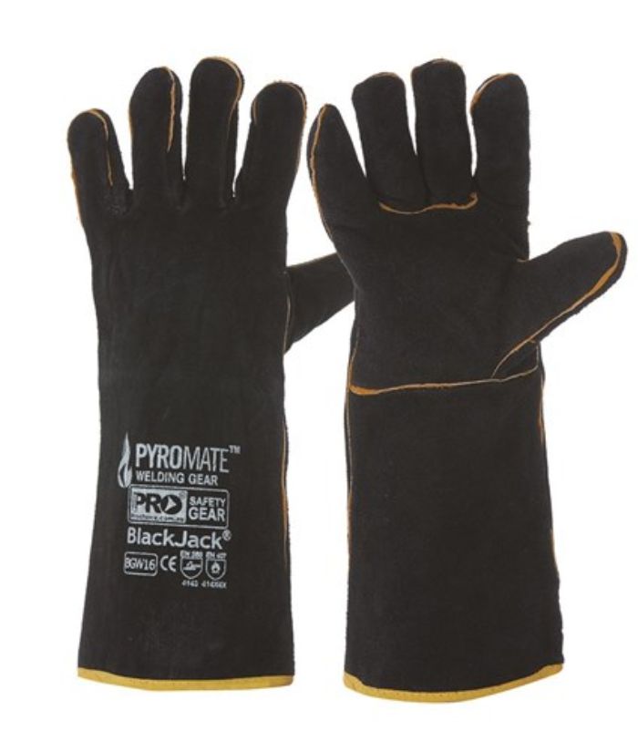 PYROMATE Black Jack - Black & Gold Glove