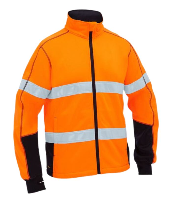 Men's Taped Hi Vis Zip Front Fleece