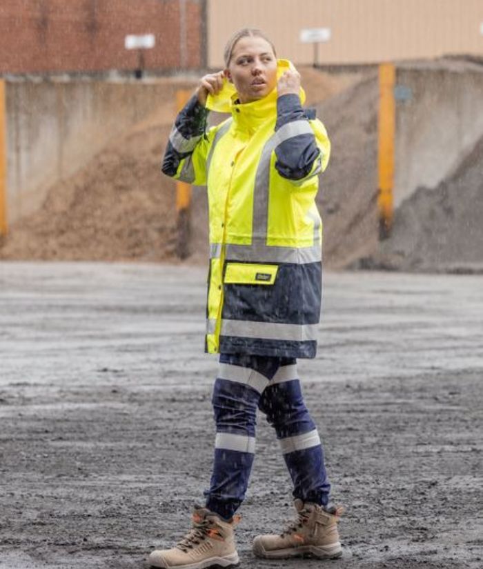 Women's Taped Hi Vis 5 in 1 Rain Jacket