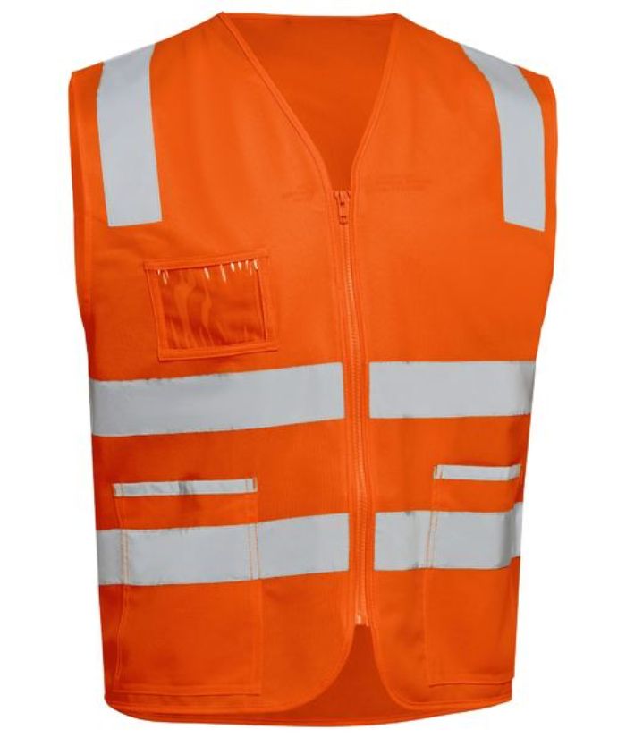 Taped Hi Vis Safety Zip Vest