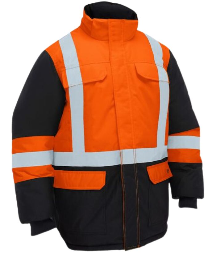 H Taped Hi Vis Freezer Hooded Jacket