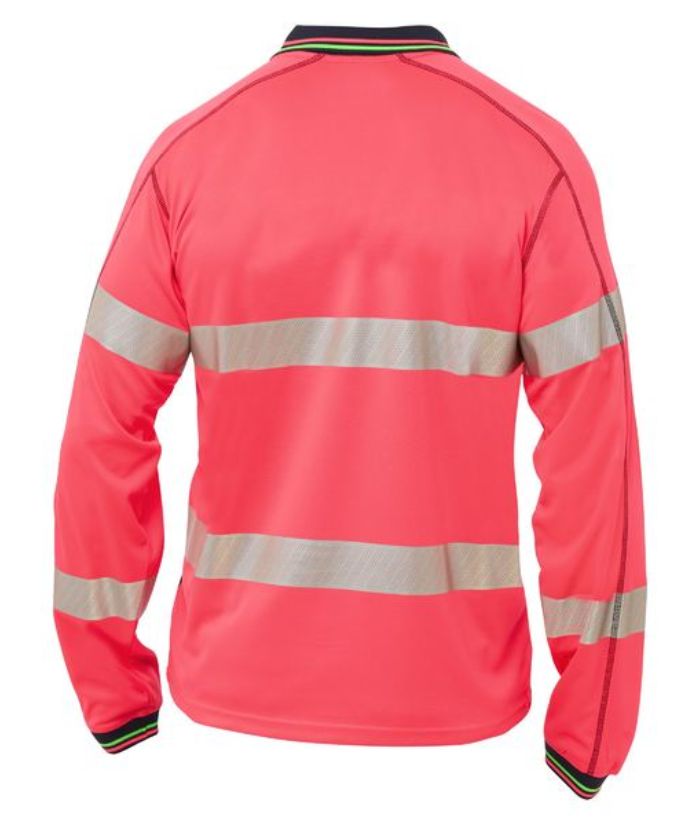 Taped Hi Vis Polyester Mesh Polo