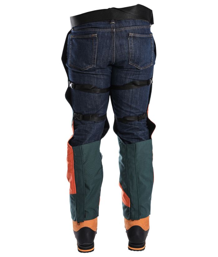 Clogger DefenderPRO Tough Chainsaw Chaps Arborist Edition with 360 Calf Protection Clipped