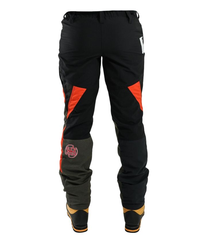 Clogger Elevated Edition Zero Gen2 Light and Cool Men's Arborist Chainsaw Trousers - Black/Red