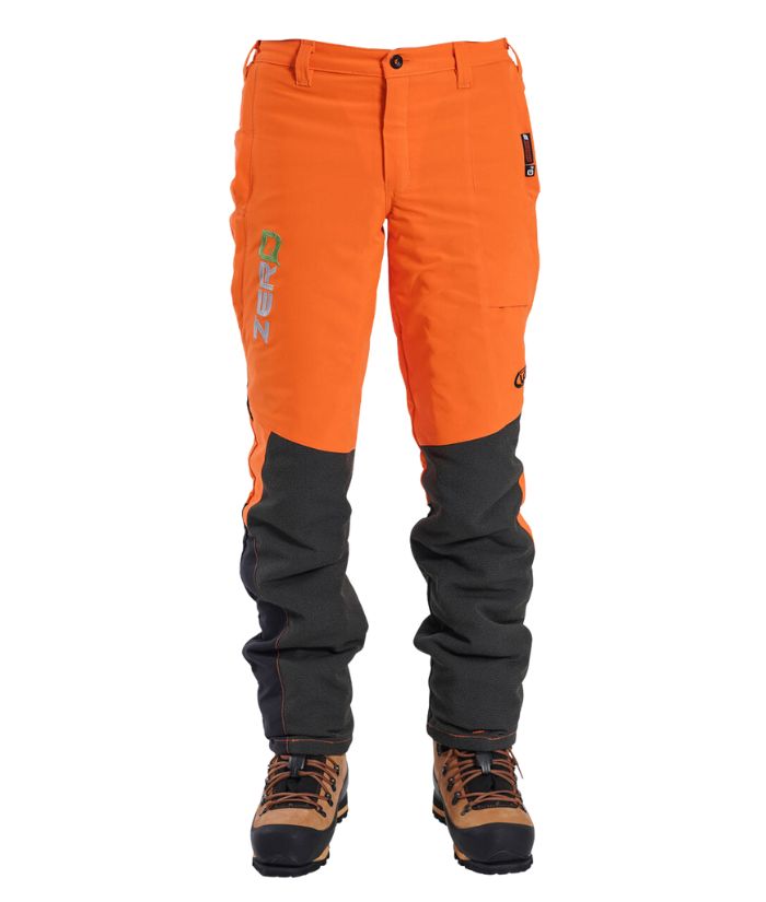 Clogger Zero Gen2 Light and Cool Men's Chainsaw Trousers - Hi Vis Orange