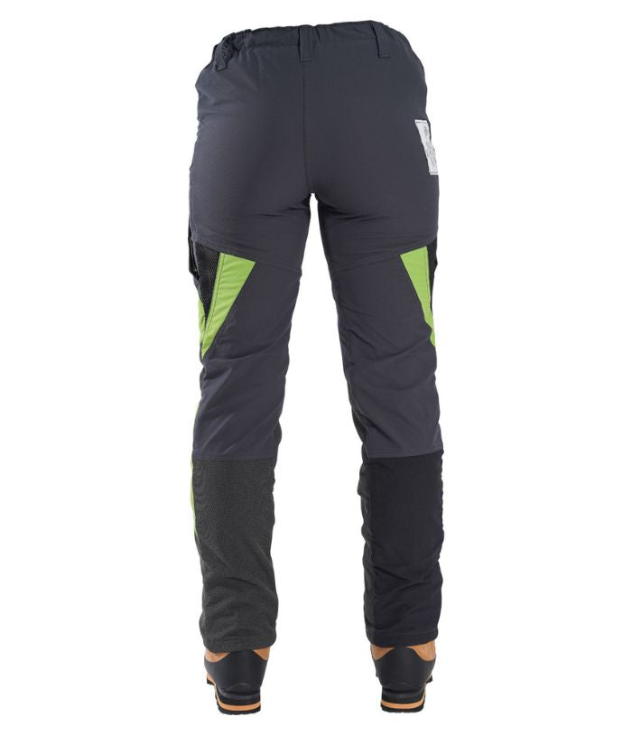 Clogger Zero Gen2 Light and Cool Women's Chainsaw Trousers - Grey/Green