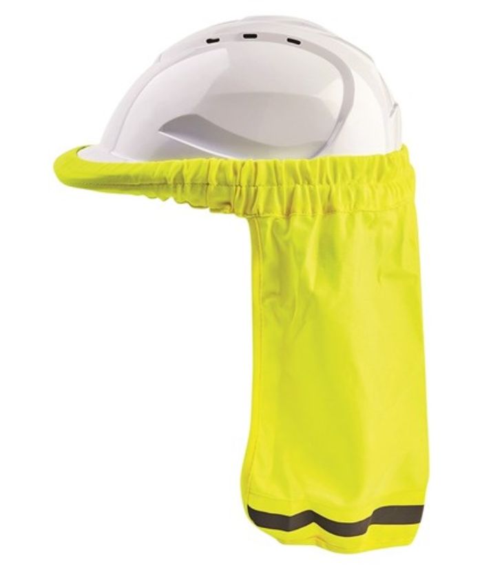 HARD HAT NECK SUN SHADE - FLUORO YELLOW