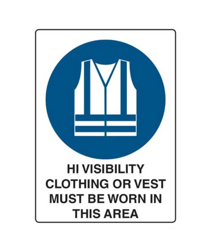 High Visbility Clothing Area Sign