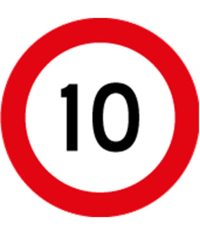 Level 1- Speed Restrictions 10kms