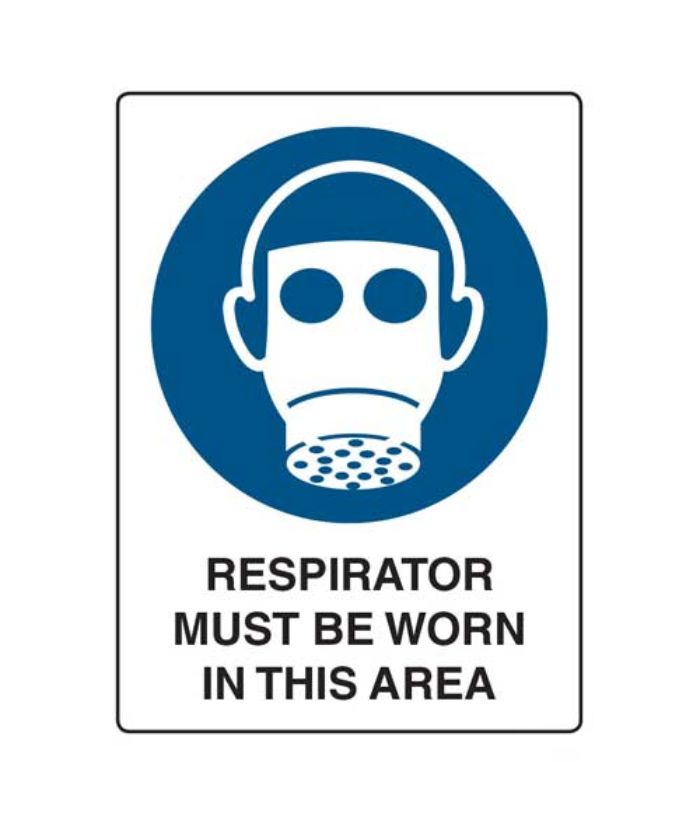 Respirator Must Be Worn In This Area Sign