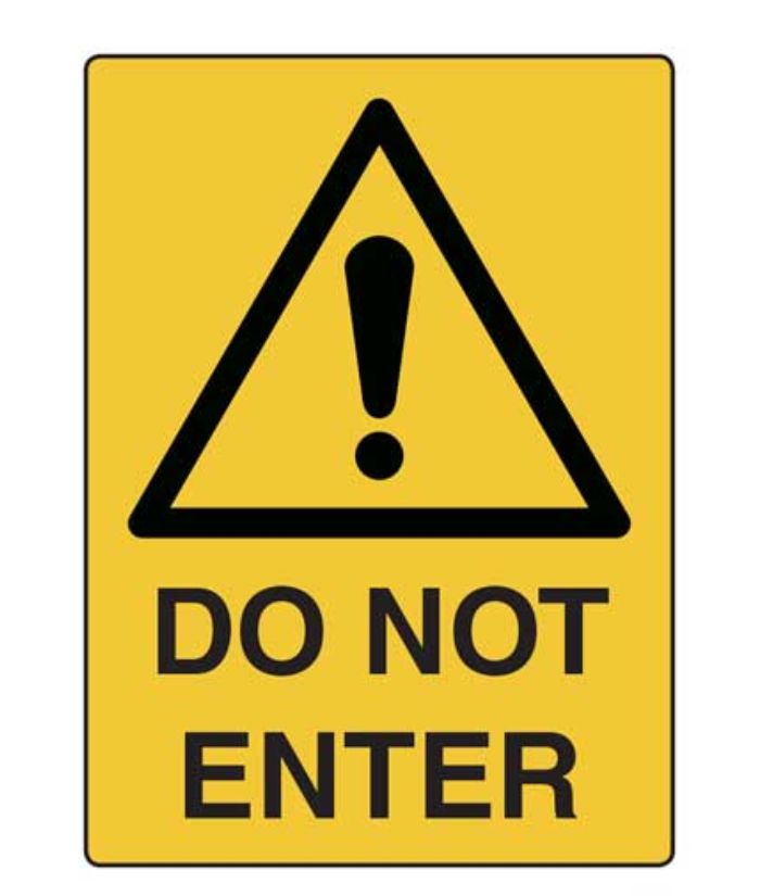 Doorway Sign- Do Not Enter