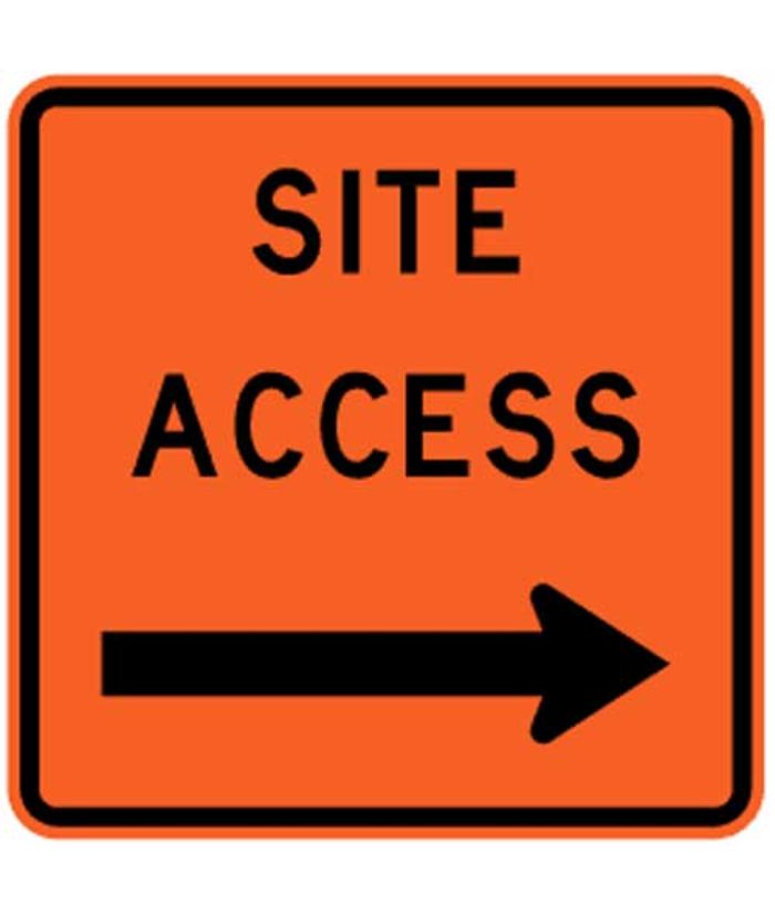 Level 1- Site Access Right Sign