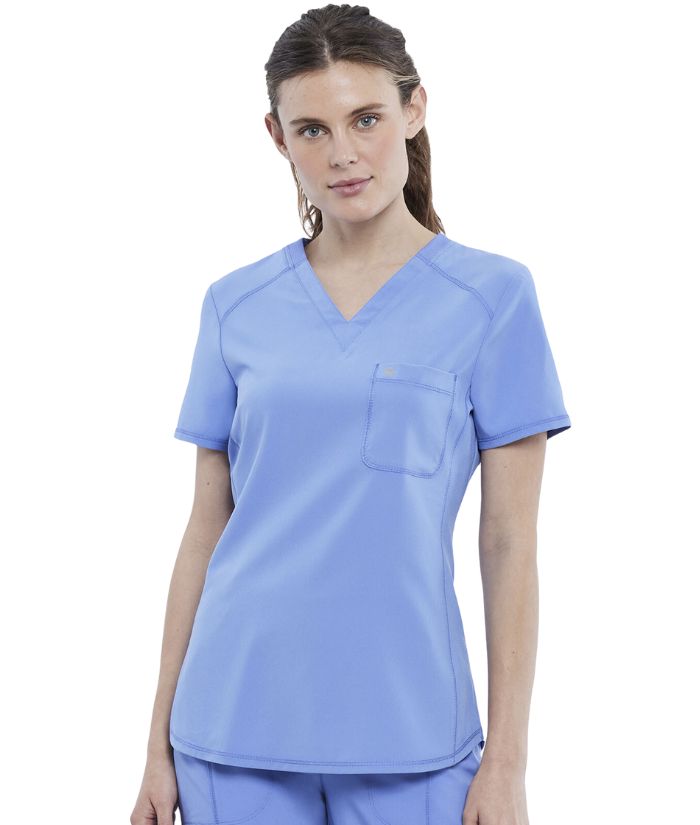 Infinity Women's V-Neck Raglan Solid Scrub Top