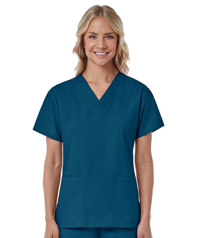 Classic V Neck Women's Scrub Top