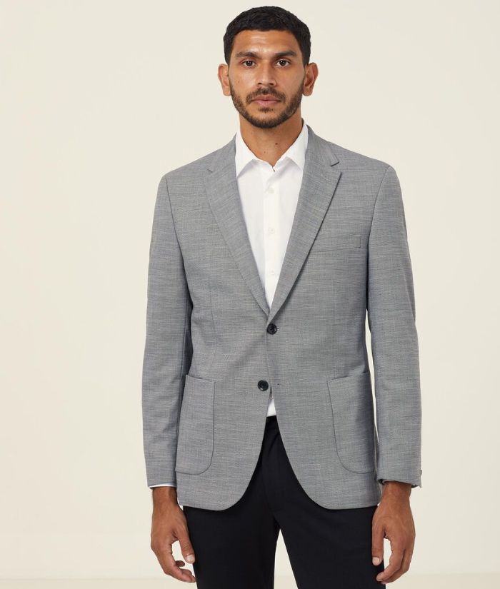 Linen Look Half-Lined Jacket