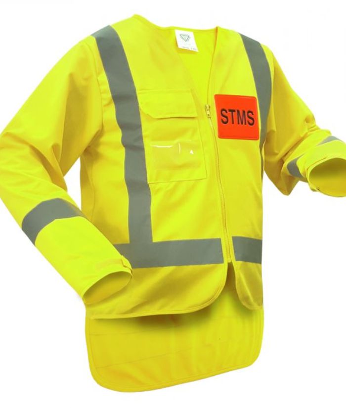 Caution STMS Long Sleeve Safety Vest