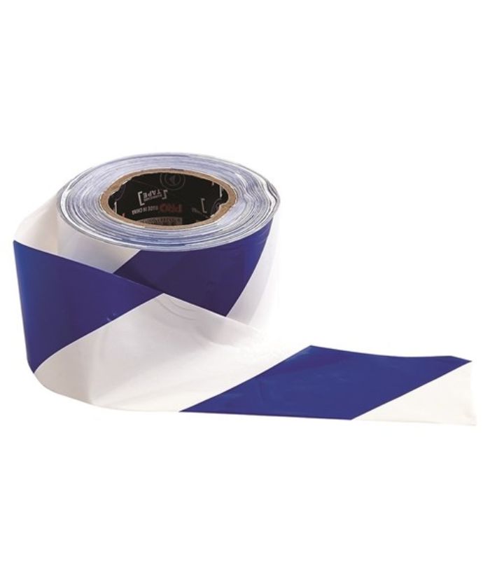 Barricade Tape - 100m x 75mm Blue & White