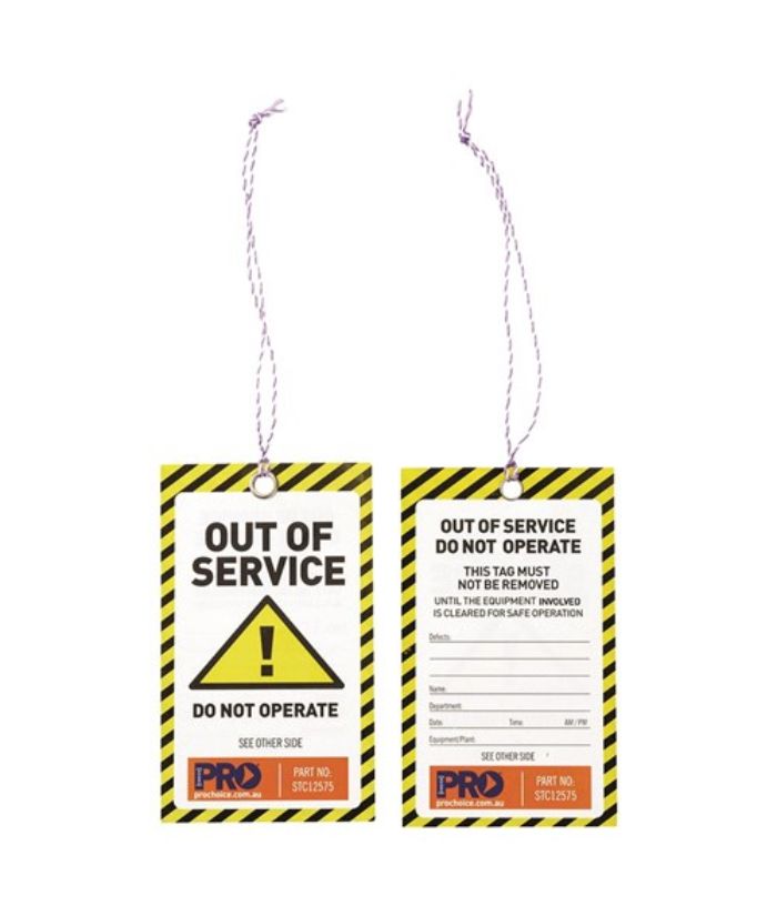 Safety Tag -125mm x 75mm Caution