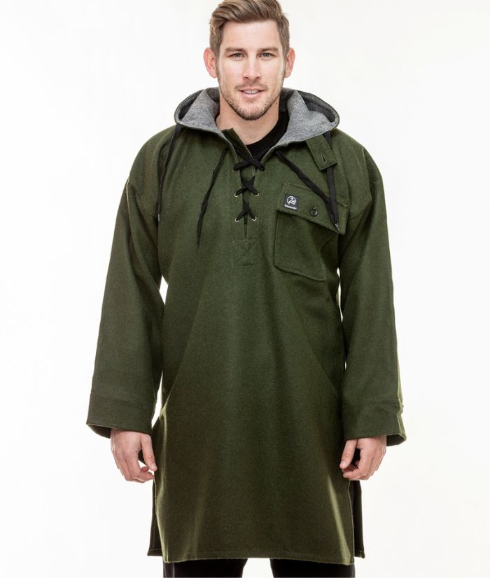 Swanndri Men's Original Wool Bushshirt with Lace-up front