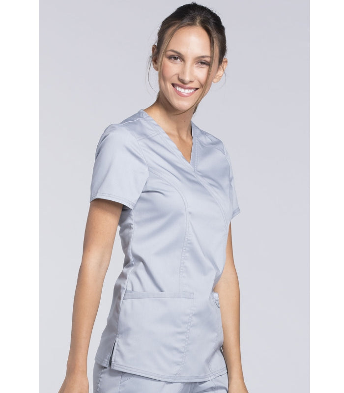 Revolution Mock Wrap Scrub Top