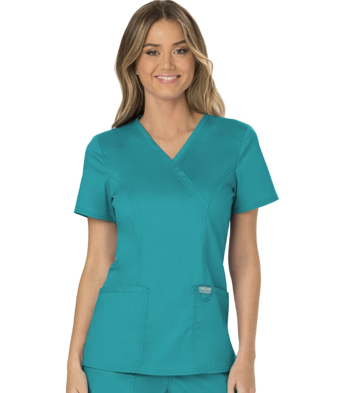 Revolution Mock Wrap Scrub Top