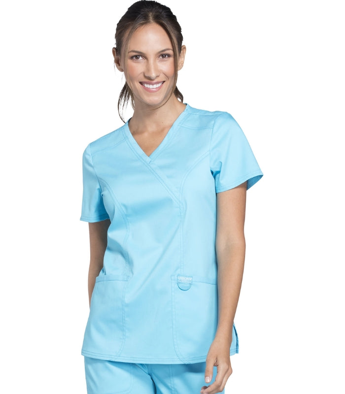 Revolution Mock Wrap Scrub Top