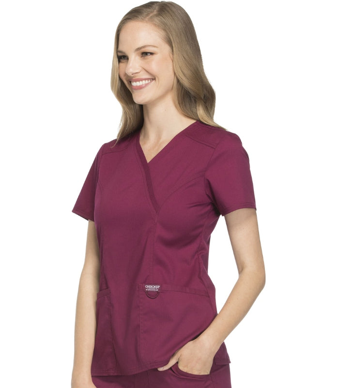 Revolution Mock Wrap Scrub Top