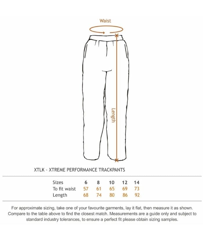 Adult & Kids Performance Track Pant - Ticketwear NZ