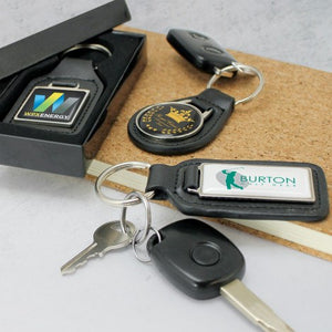 Baron Leather Key Ring - Round - Uniforms and Workwear NZ - Ticketwearconz