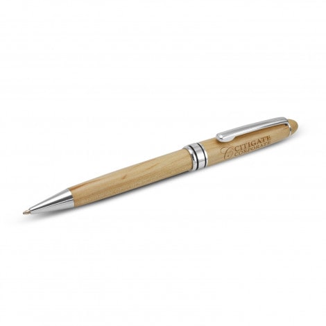 trends-collection-114975-supreme-wood-barrel-pen-natural-silver