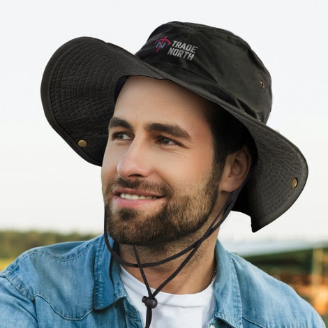 Oilskin Wide Brim Hat - Uniforms and Workwear NZ - Ticketwearconz