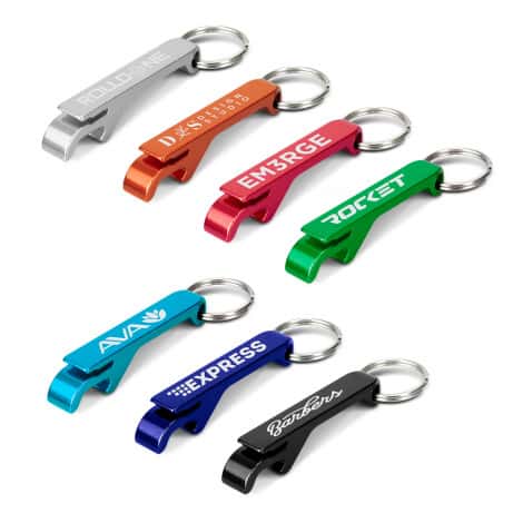 Snappy Metal Bottle Opener Key Ring