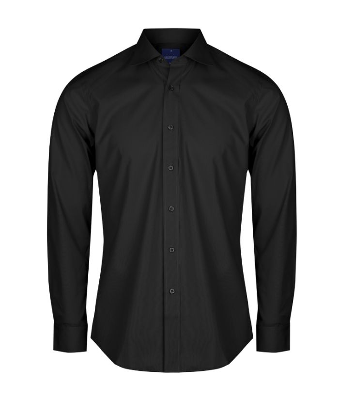 Nicholson Slim Fit, Mens Long Sleeve Shirt - Uniforms and Workwear NZ - Ticketwearconz