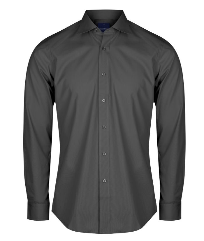 Nicholson Slim Fit, Mens Long Sleeve Shirt - Uniforms and Workwear NZ - Ticketwearconz