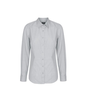 Nicholson Premium Poplin, Womens Long Sleeve Shirt - Uniforms and Workwear NZ - Ticketwearconz