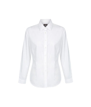 Nicholson Premium Poplin, Womens Long Sleeve Shirt - Uniforms and Workwear NZ - Ticketwearconz