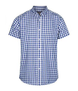 Degraves Royal Oxford Check Short Sleeve Mens Shirt - Uniforms and Workwear NZ - Ticketwearconz