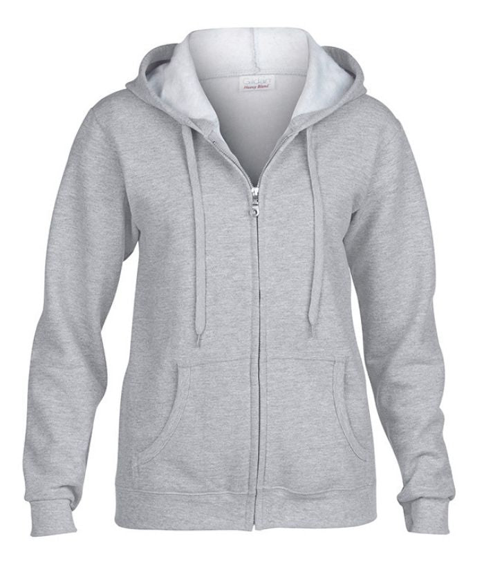 Gildan Ladies Semi-fitted, Heavy Blend, Full Zip Hoodie - Uniforms and Workwear NZ - Ticketwearconz