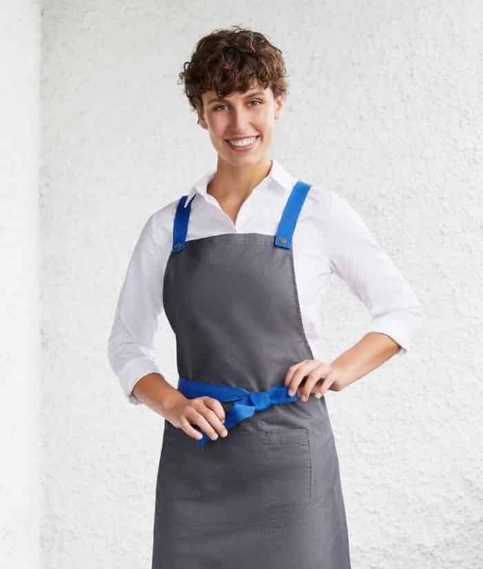 Urban Bib Apron Interchangeable Straps - Uniforms and Workwear NZ - Ticketwearconz