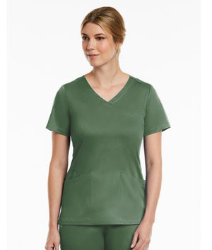 Matrix Curved Mock Wrap Top - Uniforms and Workwear NZ - Ticketwearconz