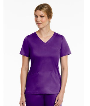 Matrix Curved Mock Wrap Top - Uniforms and Workwear NZ - Ticketwearconz